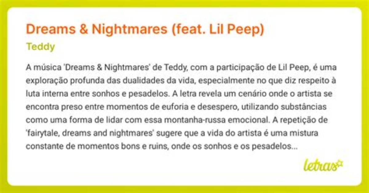 Meaning of Dreams and Nightmares by Lil Wayne