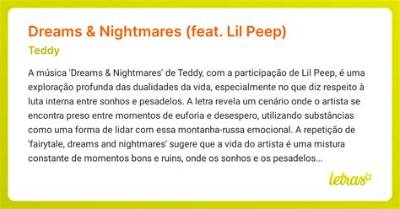 Meaning of Dreams and Nightmares by Lil Wayne