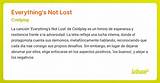 Meaning of Everything’s Not Lost by Coldplay