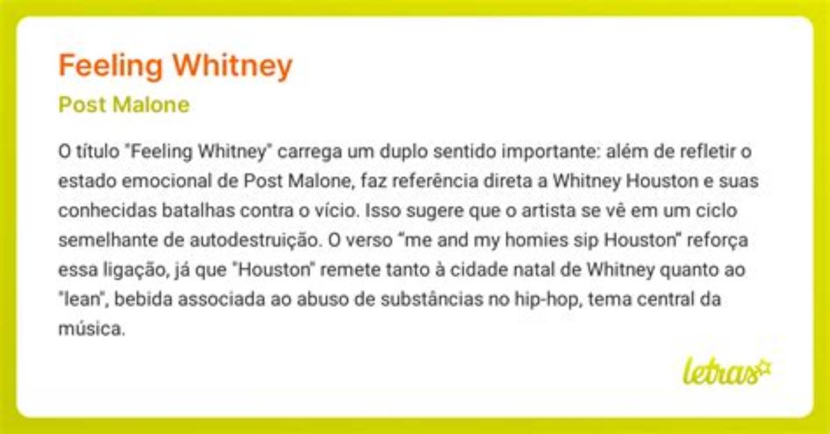 Meaning of Feeling Whitney By