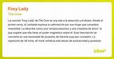 Meaning of Foxy Lady by the Cure
