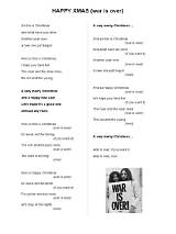 Meaning of Happy Xmas (War Is Over) by Christina Perri