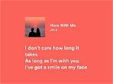 Meaning of Here with Me by the Killers