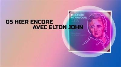 Meaning of Hier Encore (Reprise) by Elton John