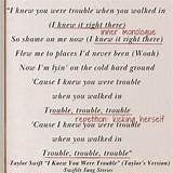 Meaning of I Knew You Were Trouble by Sabrina Carpenter