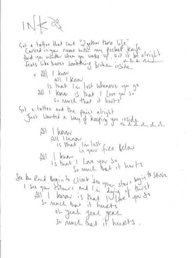 Meaning of Ink by Coldplay