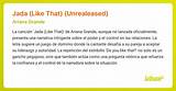 Meaning of ​Jada by Ariana Grande