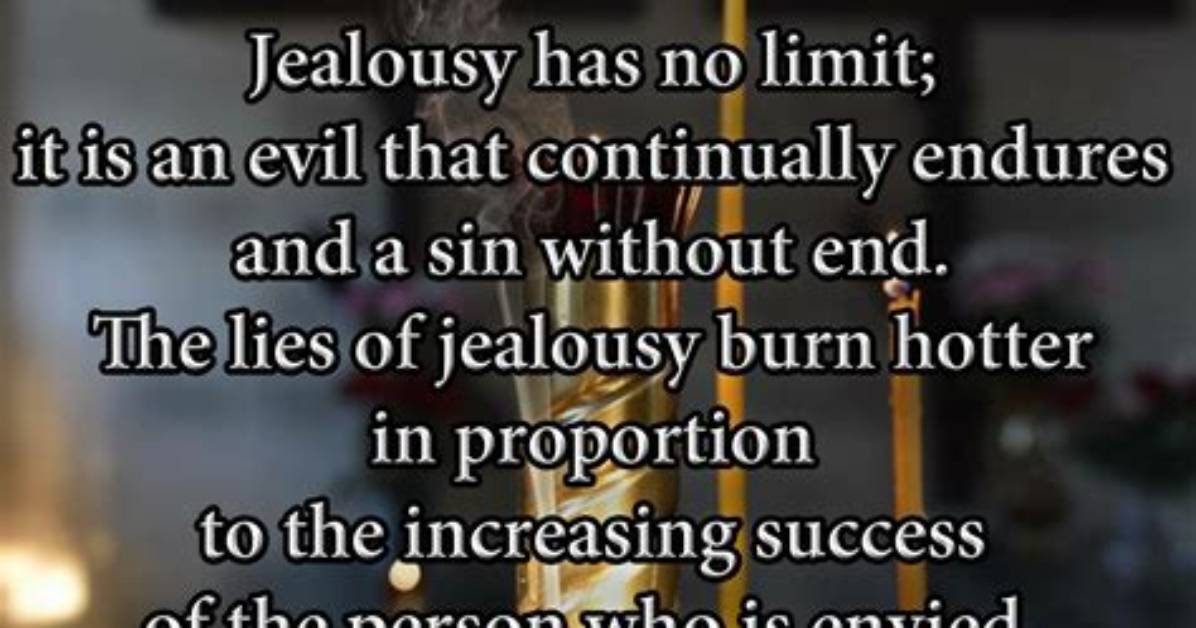 Meaning of Jealousy Turning Saints into the Sea