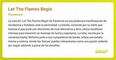 Meaning of Let the Flames Begin (Live from Chicago) by Paramore