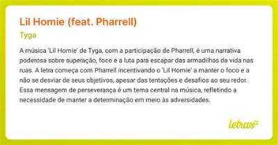 Meaning of Lil Homie by Tyga