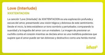Meaning of Love (Interlude) by Xxxtentacion