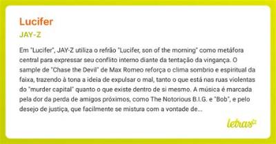 Meaning of Lucifer (Mixed) by Jay-Z