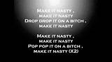 Meaning of Make It Nasty by Tyga