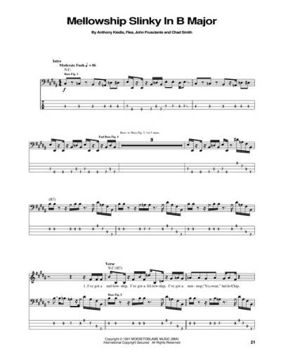 Meaning of Mellowship Slinky in B Major by Red Hot Chili Peppers