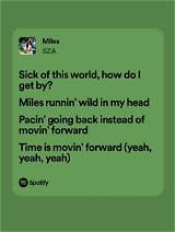 Meaning of Miles by Sza
