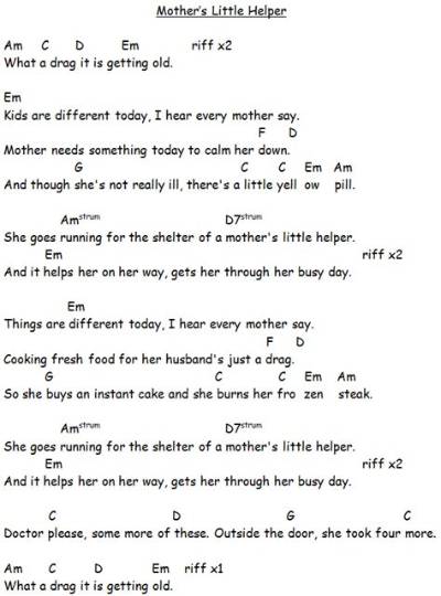 Meaning of Mother’s Little Helper by the Rolling Stones
