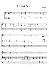 Meaning of My Back Pages by Bob Dylan