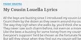 Meaning of My Cousin Louella by Frank Sinatra