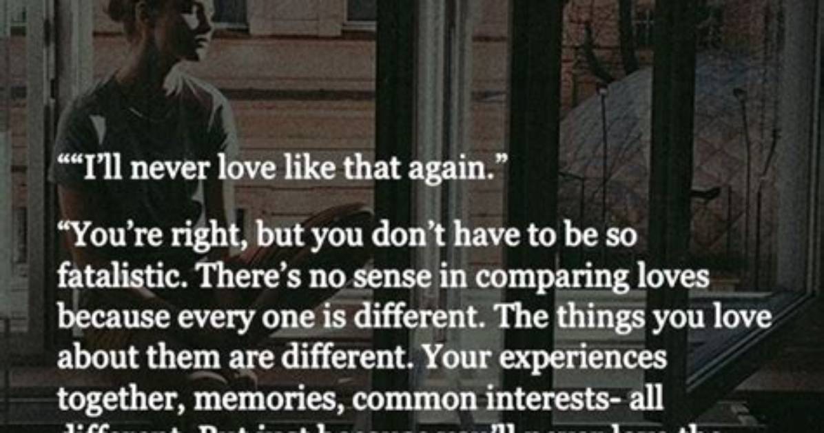 Meaning of Never Love Again By