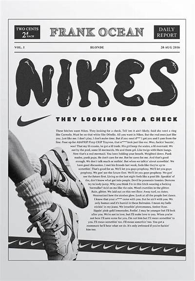 Meaning of Nikes (Magazine Version) by Frank Ocean