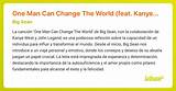 Meaning of One Man Can Change the World by Big Sean