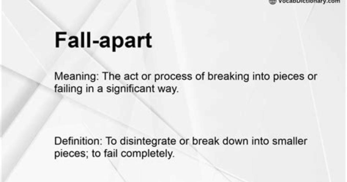 Meaning of Ooo I Fall Apart by Post