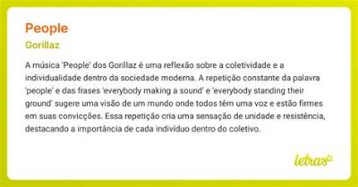 Meaning of People by Gorillaz