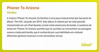 Meaning of Phoner to Arizona by Gorillaz