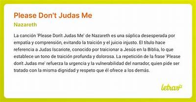 Meaning of Please Don’t Judas Me by Metallica