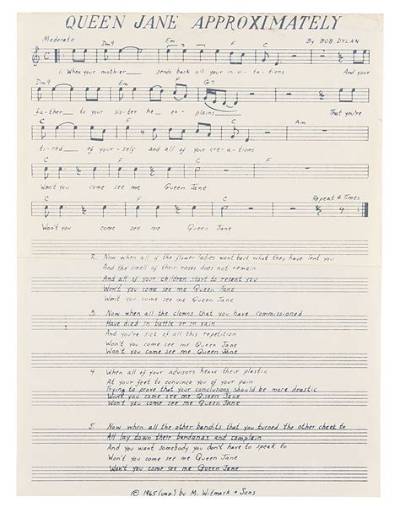 Meaning of Queen Jane Approximately by Bob Dylan
