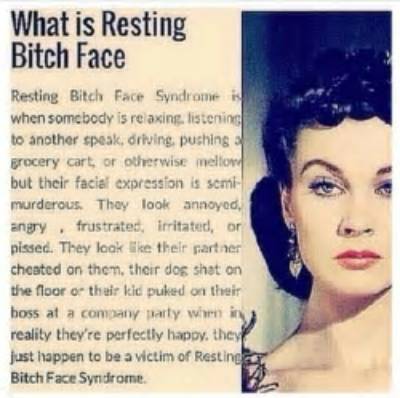 Meaning of Resting Bitch Face by Culture Club