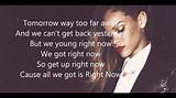 Meaning of Right Now by Rihanna