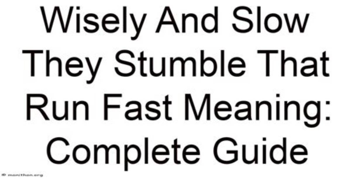 Meaning of Run as Fast as You Can