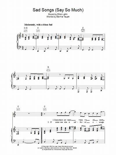 Meaning of Sad Songs (Say So Much) by Elton John