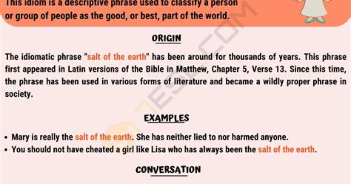 Meaning of Salt of the Earth by the Rolling