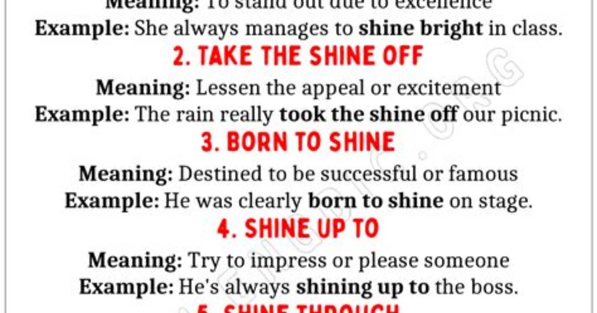 Meaning of Shine by Bon