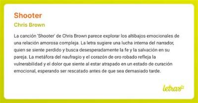 Meaning of Shooter by Chris Brown