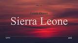 Meaning of Sierra Leone by Frank Ocean