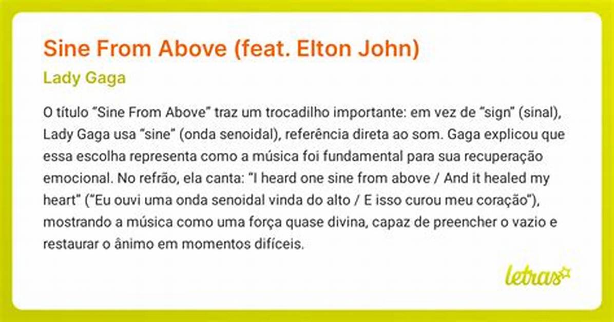 Meaning of Sine from Above by Elton
