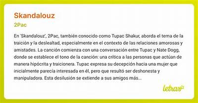 Meaning of Skandalouz by 2Pac