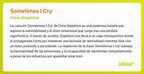 Meaning of Sometimes I Cry by Chris Stapleton