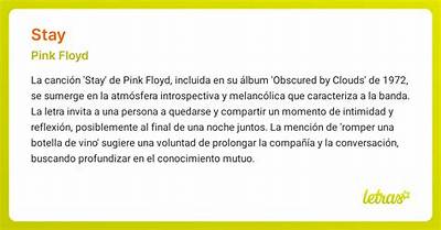 Meaning of Stay by Pink Floyd