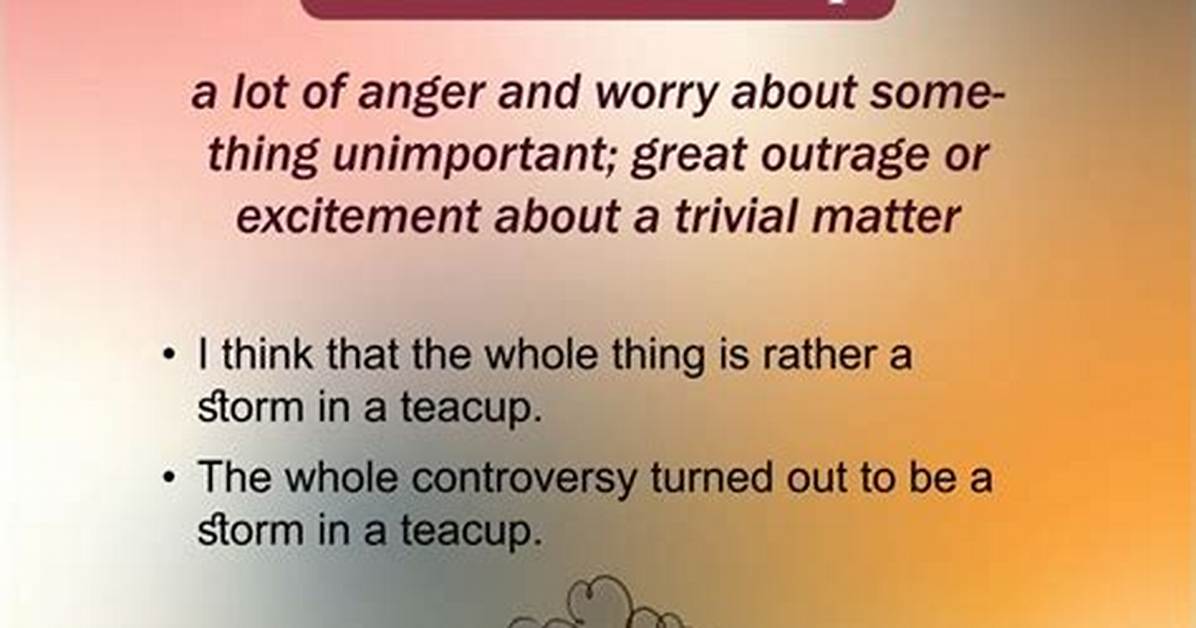 Meaning of Storm in a Teacup by Red Hot Chili