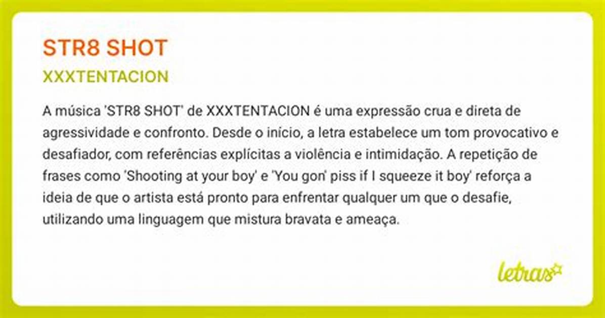 Meaning of Str8 Shot By