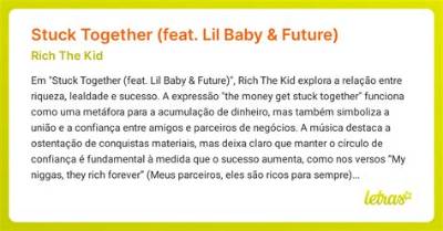 Meaning of Stuck Together by Lil Baby