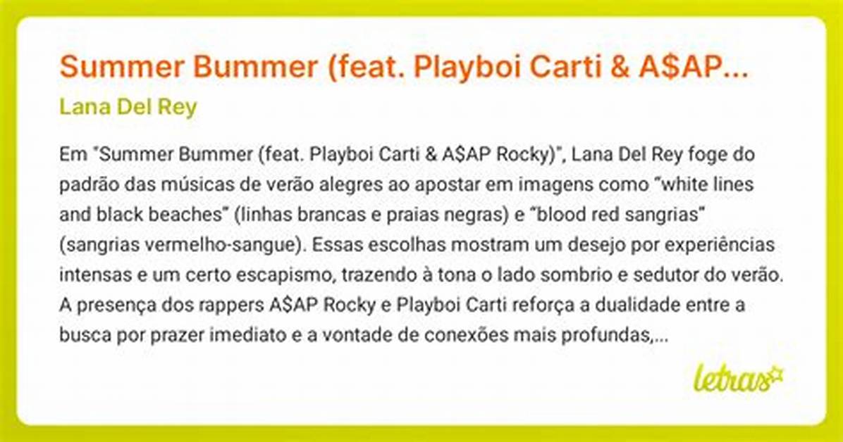 Meaning of Summer Bummer By