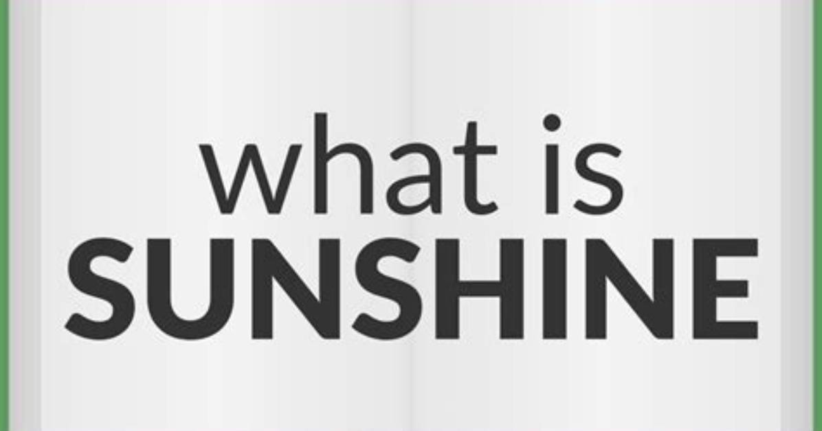 Meaning of Sunshine By