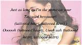 Meaning of Tattooed Heart by Ariana Grande