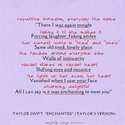 Meaning of Taylor Swift’s “Enchanted” from “Speak Now”