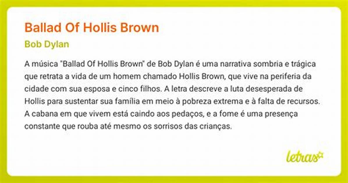 Meaning of the Ballad of Hollis Brown by Bob